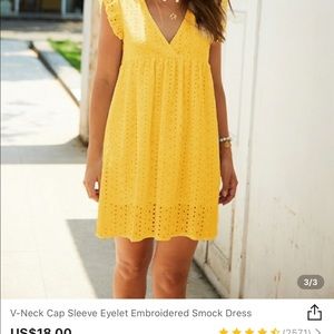 Yellow SHEIN dress